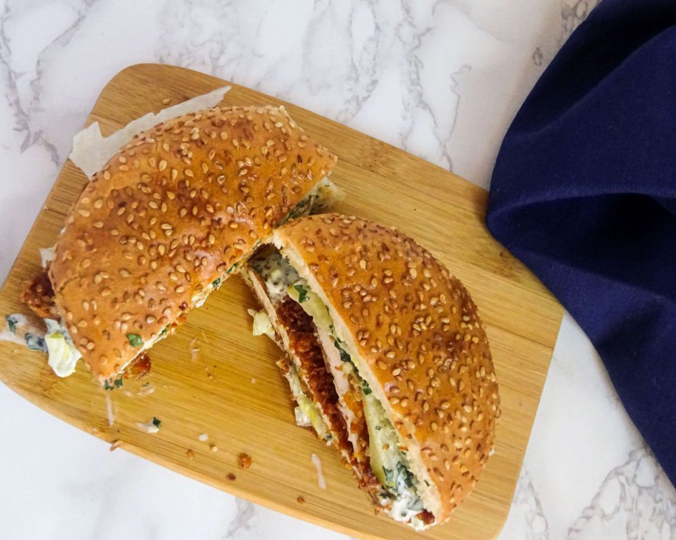 Cornflake Chicken Burgers Ace of spoons